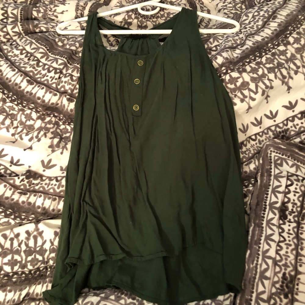 Green tank top